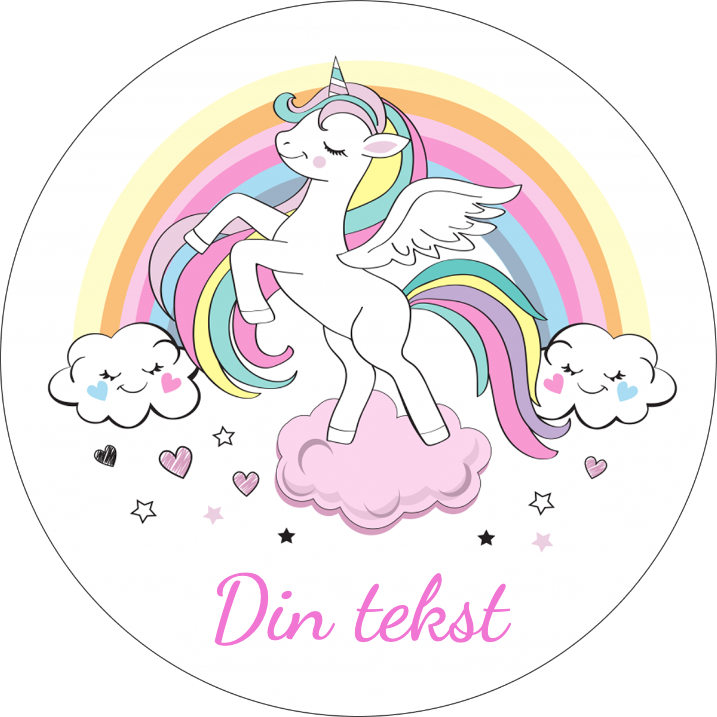Unicorn Enhjørning Spiselig Kakebilde