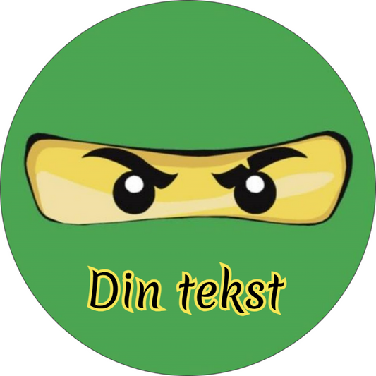 Grønn Ninja spiselig kakebilde