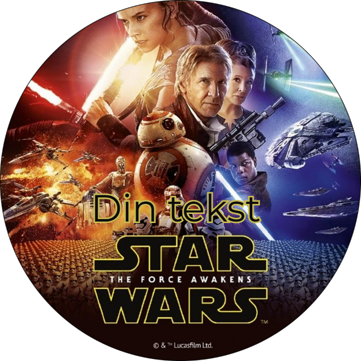 Star wars 3 spiselig kakebilde
