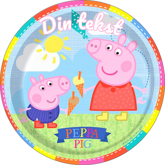 Peppa gris 2 spiselig kakebilde