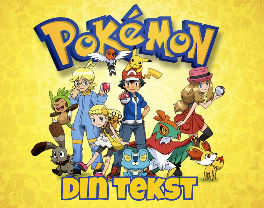 Pokemon Kakebilde Spiselig Firkantet A4/A5