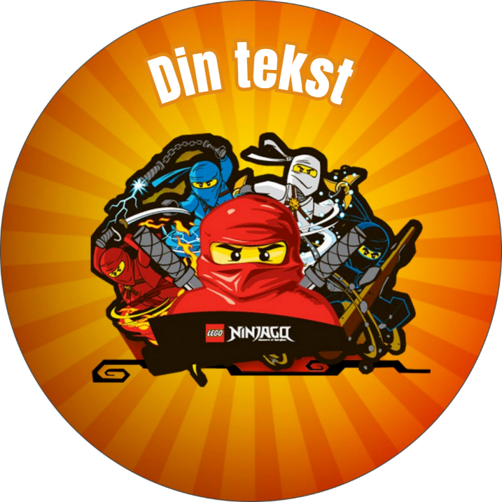 Ninjago spiselig kakebilde