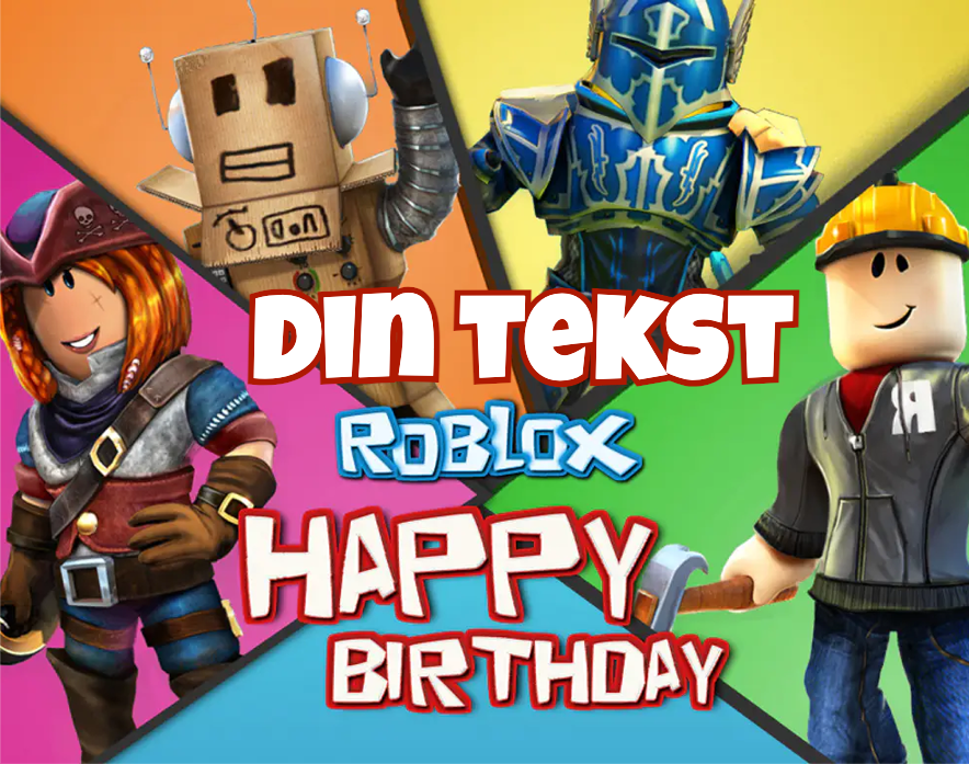 Roblox Kakebilde Spiselig Firkantet A4/A5