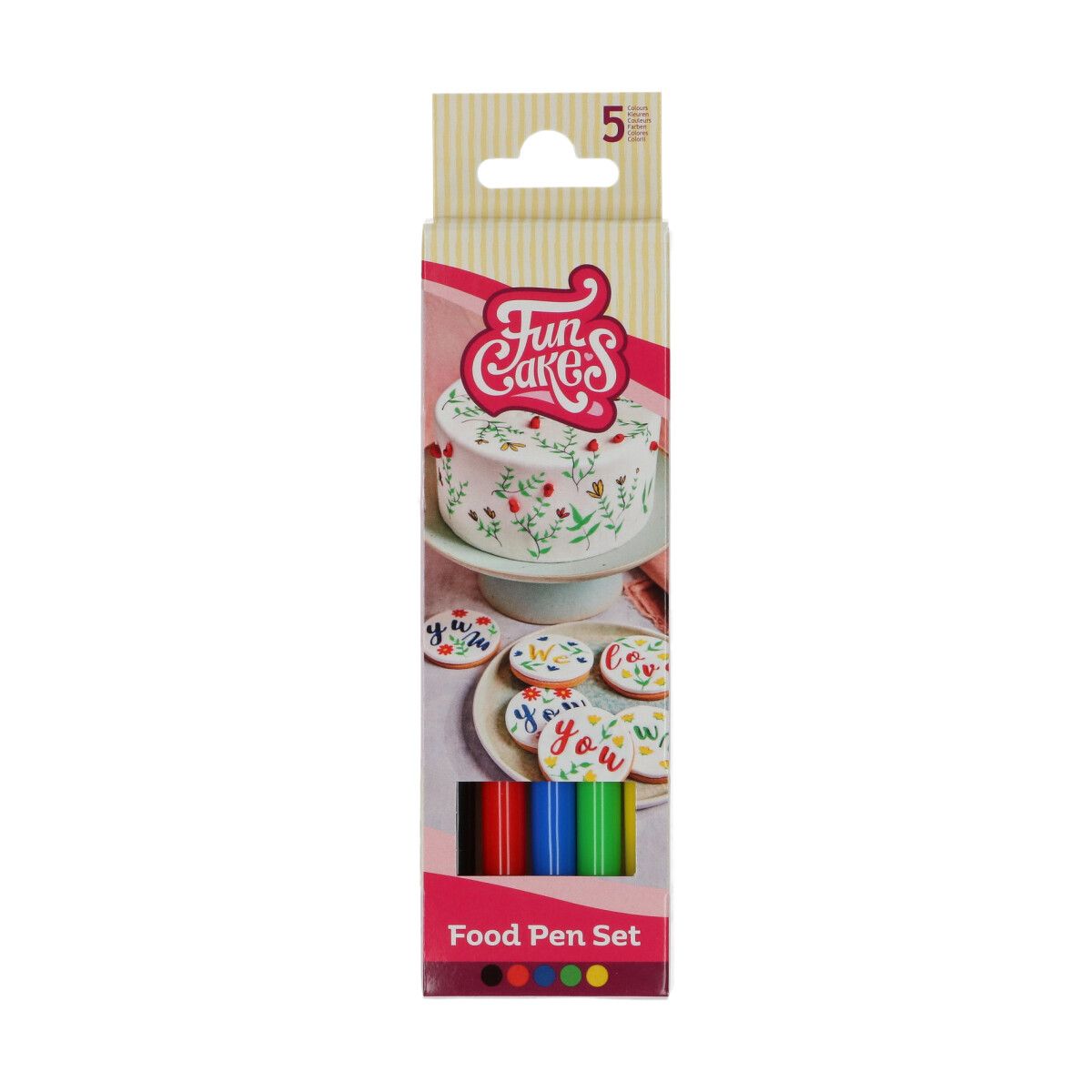 Food Art Pen, Set, 5 stk.