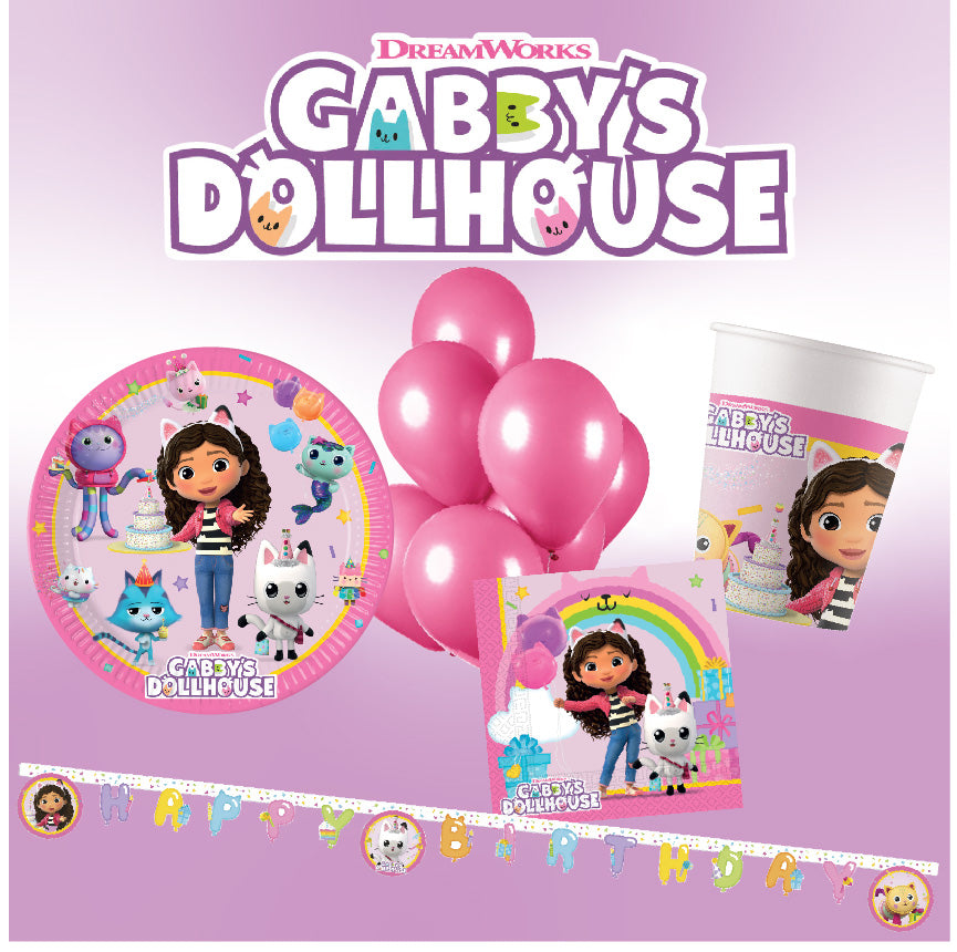 Gabbys Dollhouse Bursdagspakke, 8-24 pers.