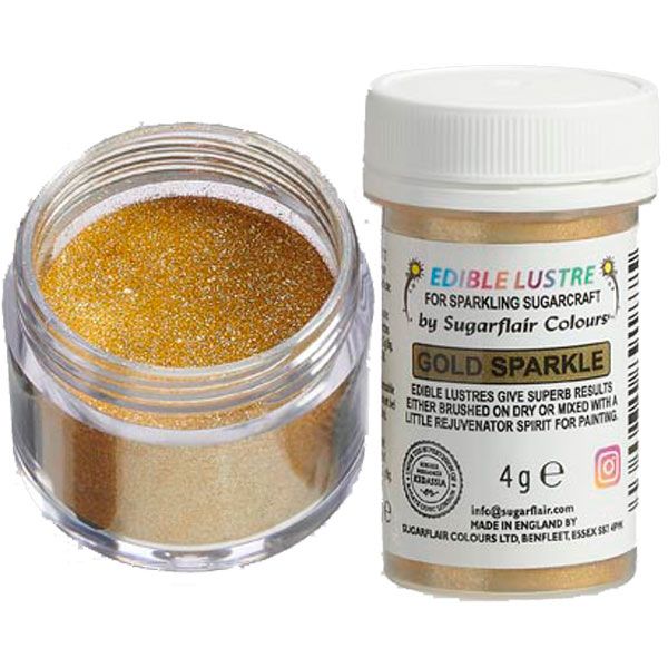 Spiselig Glitter, Gull, 4g