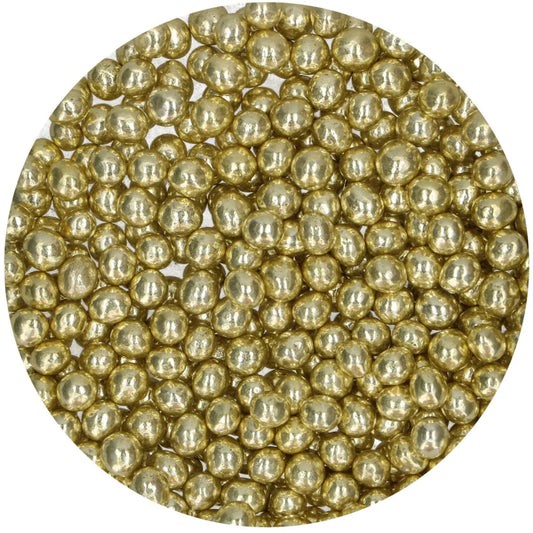 Strøssel, Gul (Yellow) Metallic Sjoko Perler, 60g