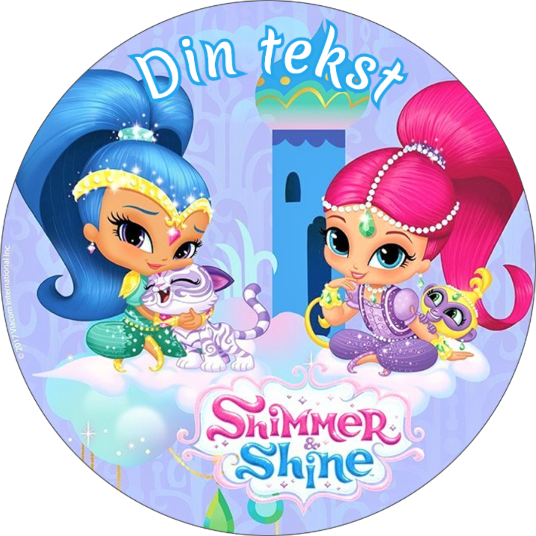 Shimmer and Shine spiselig kakebilde