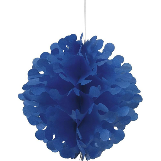 Flagrende Ball Dekor, 30 cm, Blå