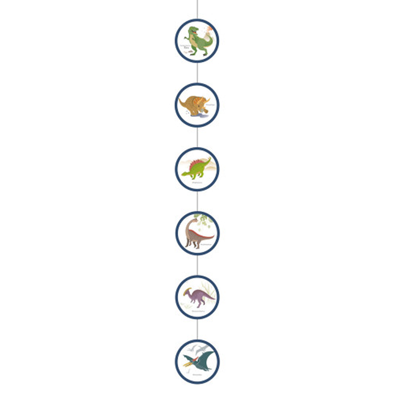 Dinosaur Hengende Dekorasjoner 4 stk