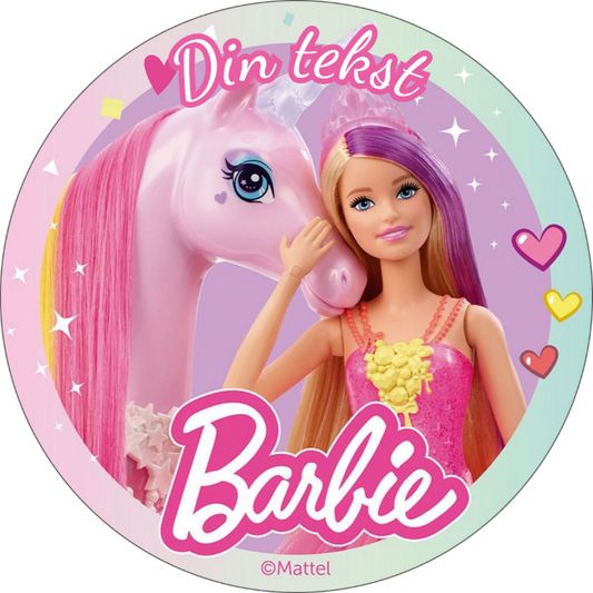 Barbie 1 spiselig kakebilde