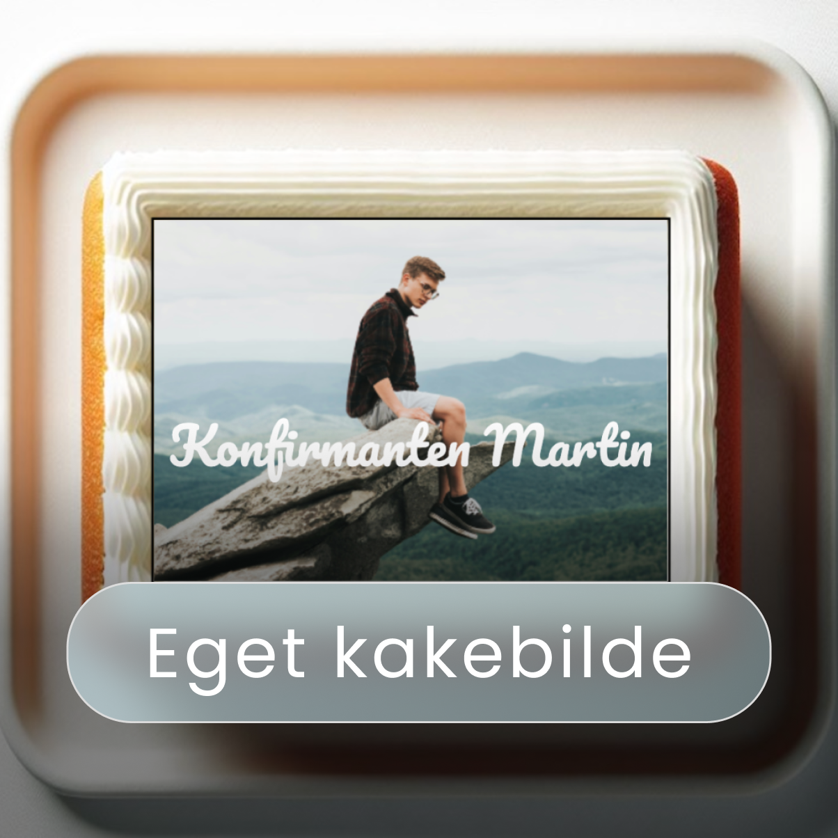 Eget Kakebilde Firkantet