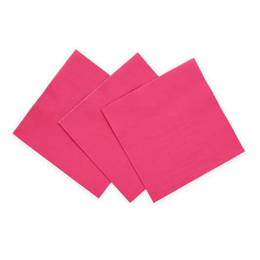 Hot Pink Rosa Servietter, 33x33cm, 20 stk