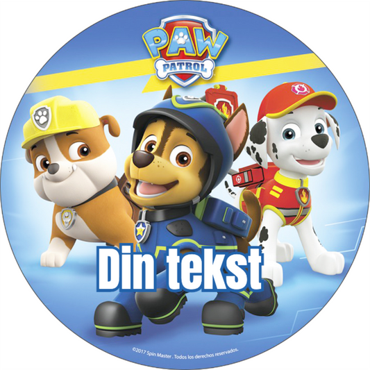 Paw patrol 2 spiselig kakebilde