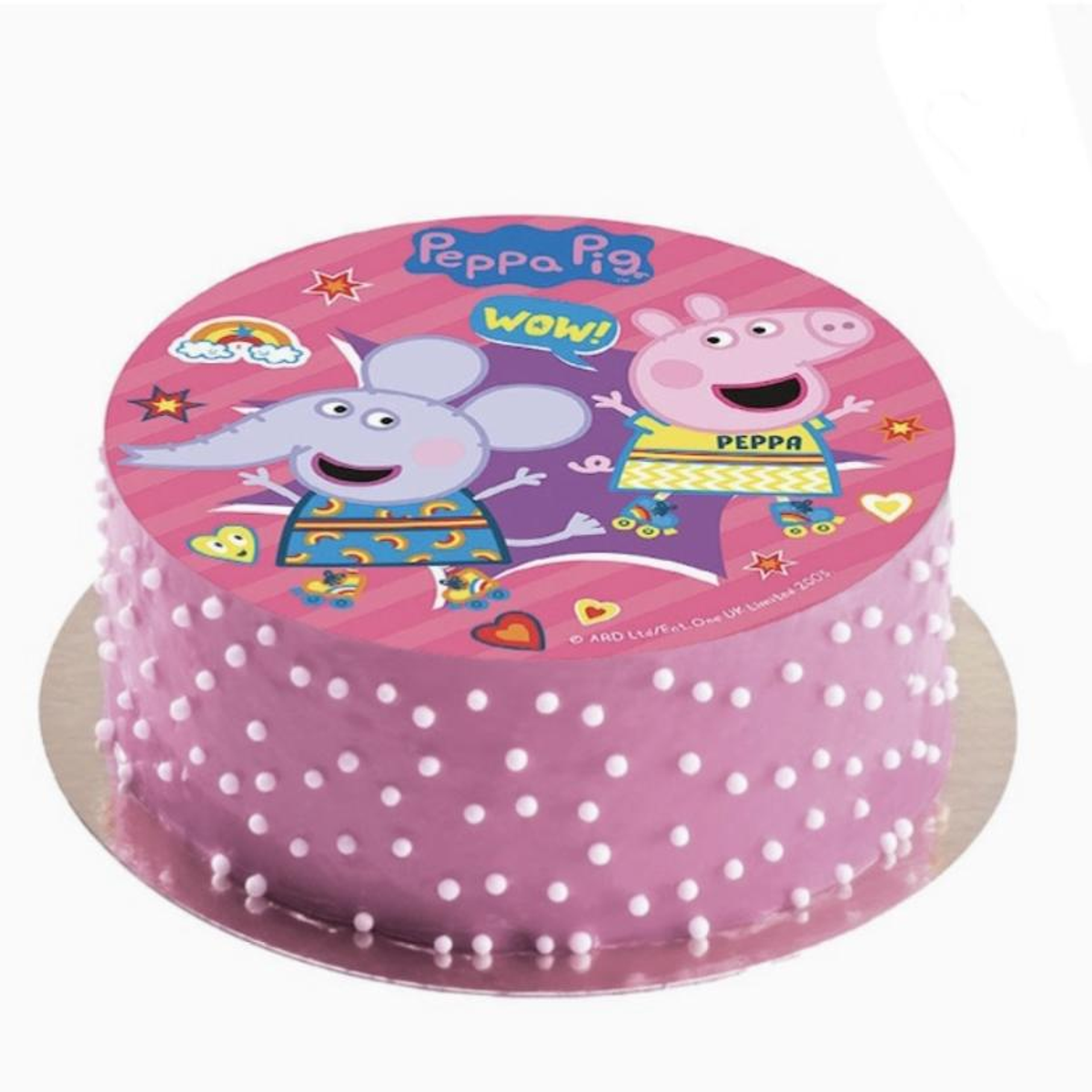 Peppa Gris Kakebilde 2, 20 cm