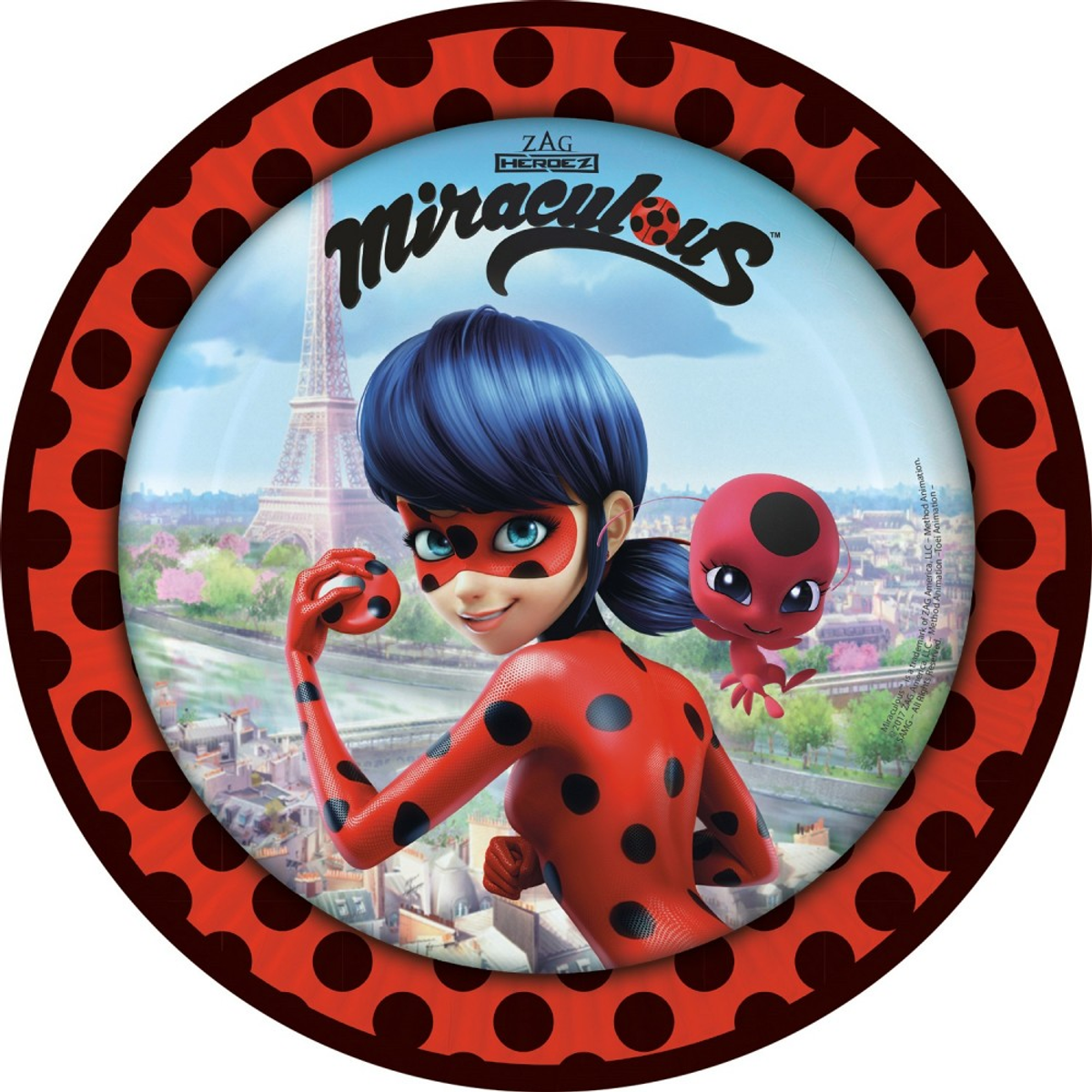 Miraculous Ladybug, Tallerken, 8stk