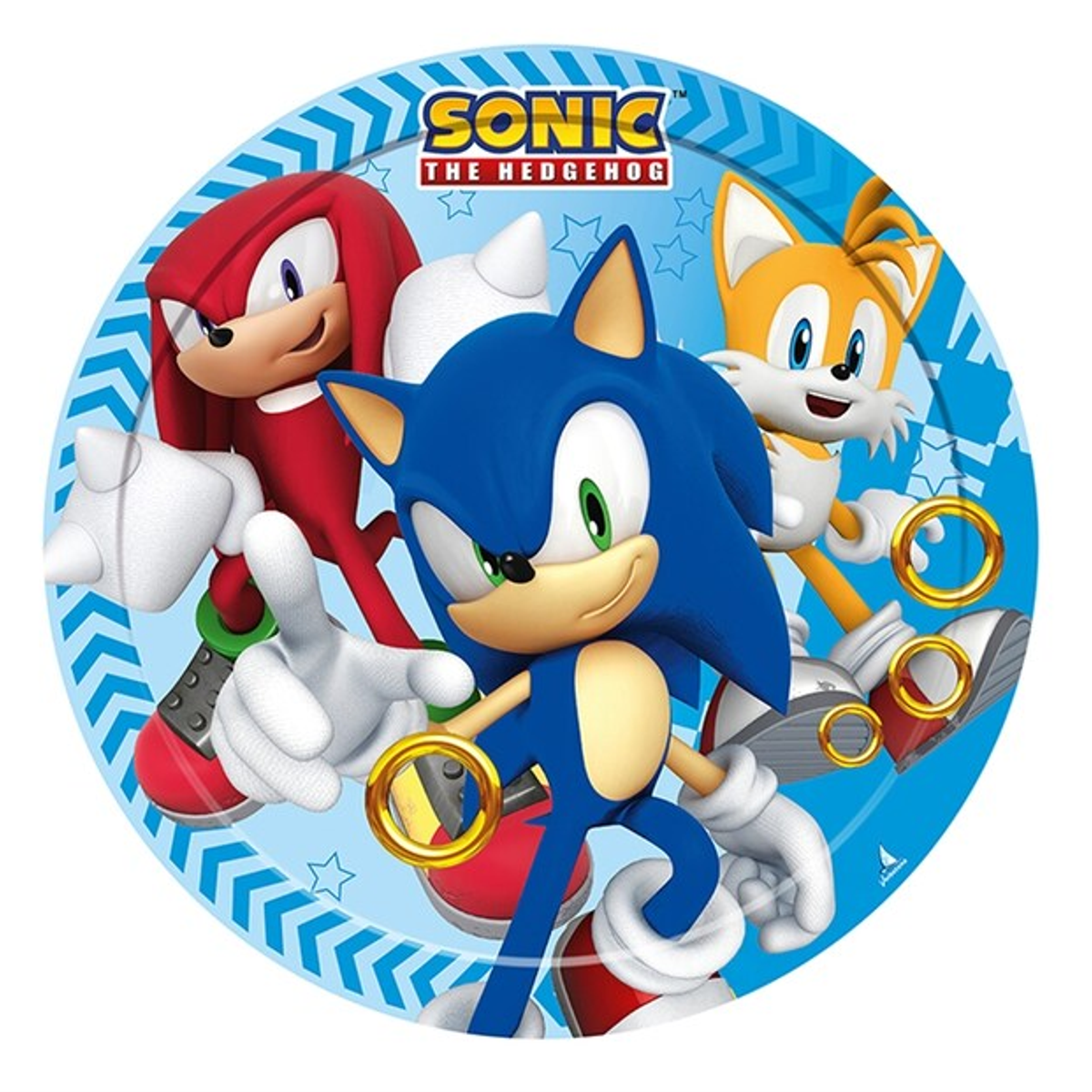 Sonic Kakebilde 3,Sukkerpapir, 20cm