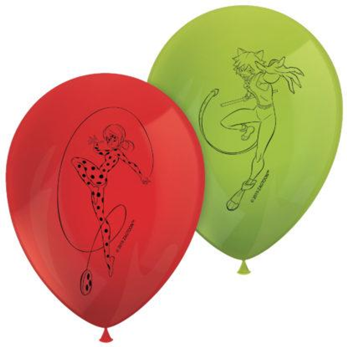 Miraculous Ladybug Ballonger, 6 stk