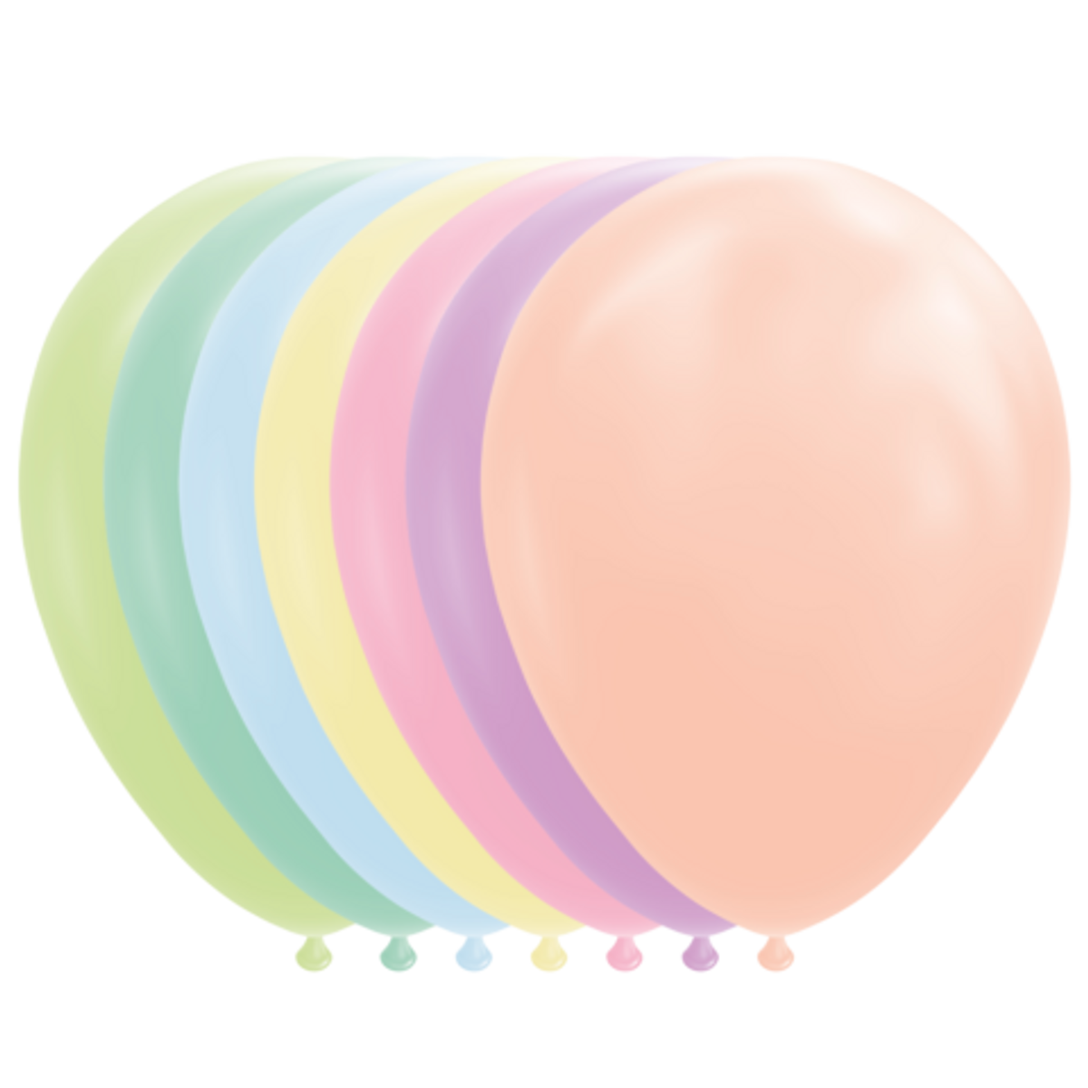 Pastell ballonger 30 cm, 10 stk