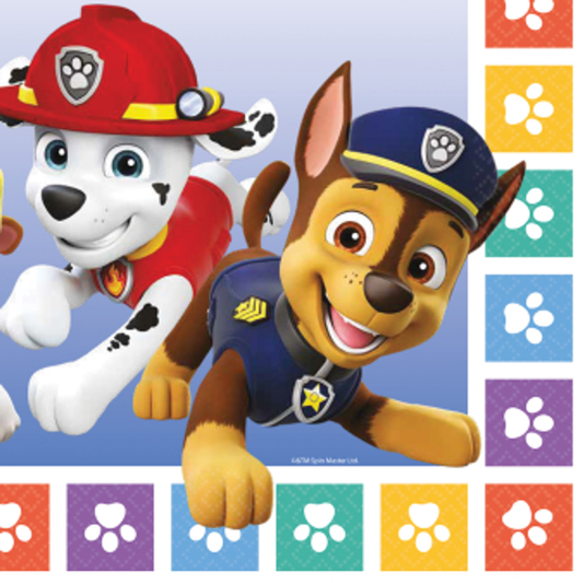 Paw Patrol, Pastell Servietter, 16 stk