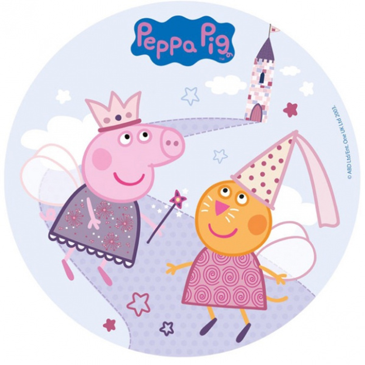 Peppa Gris Kakebilde 2, 20 cm