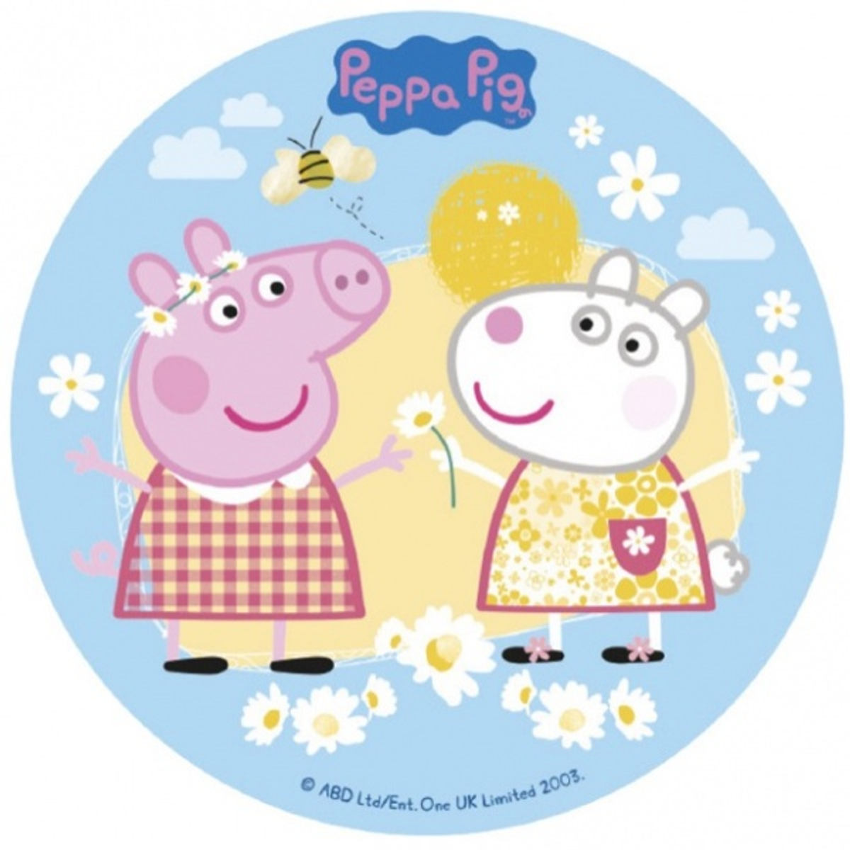 Peppa Gris Kakebilde, Sukkerpapir, 20 cm 