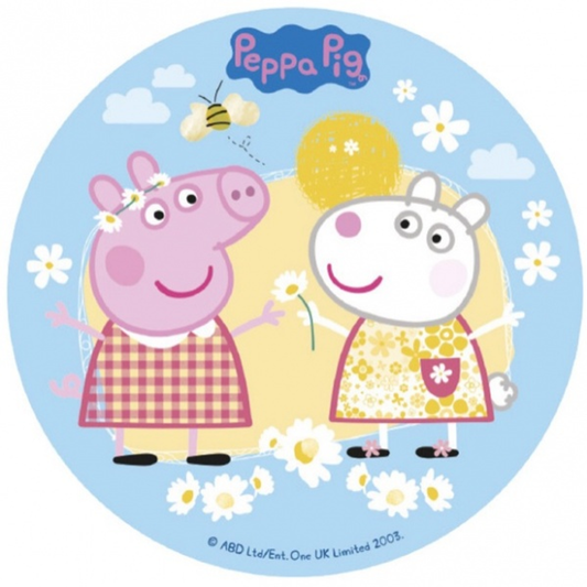 Peppa Gris Kakebilde, Sukkerpapir, 20 cm 