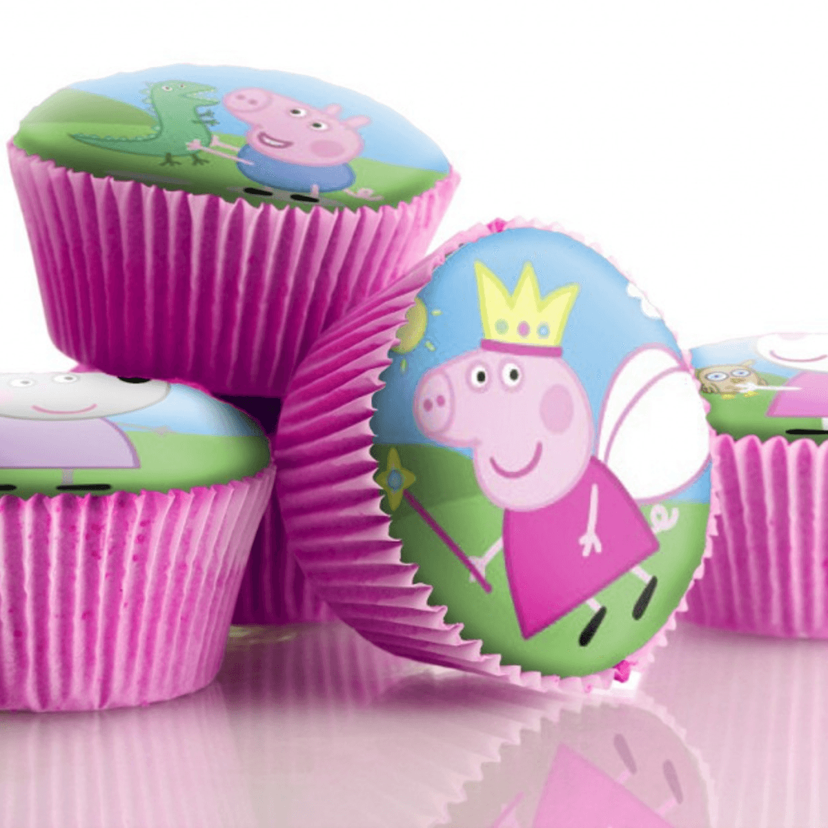 Peppa Gris, Cupcakebilder,12 stk