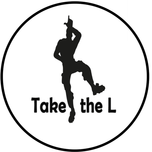 «Take the L», Kakebilde, Sukkerpapir