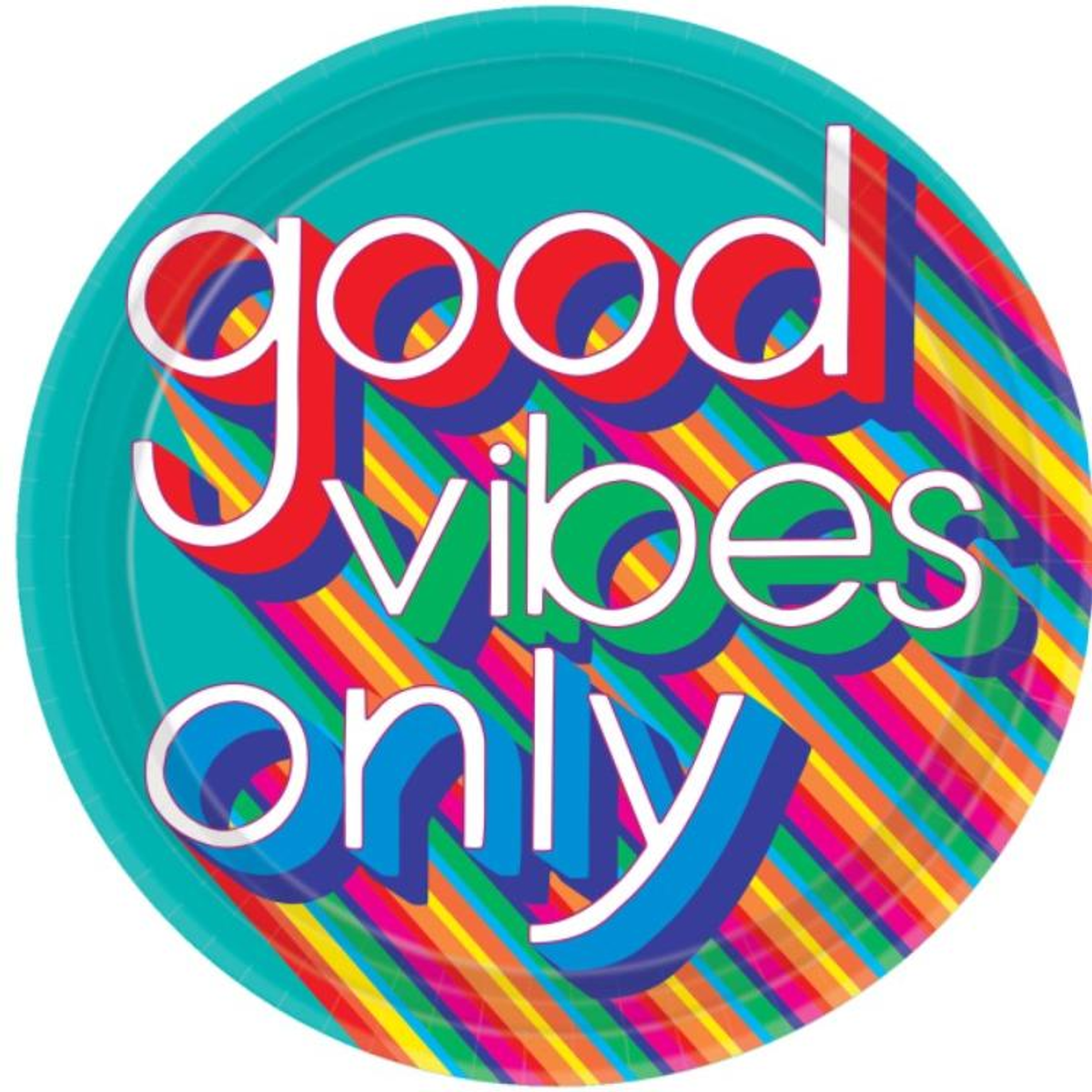 Good Vibes Only, Tallerkener 8 stk