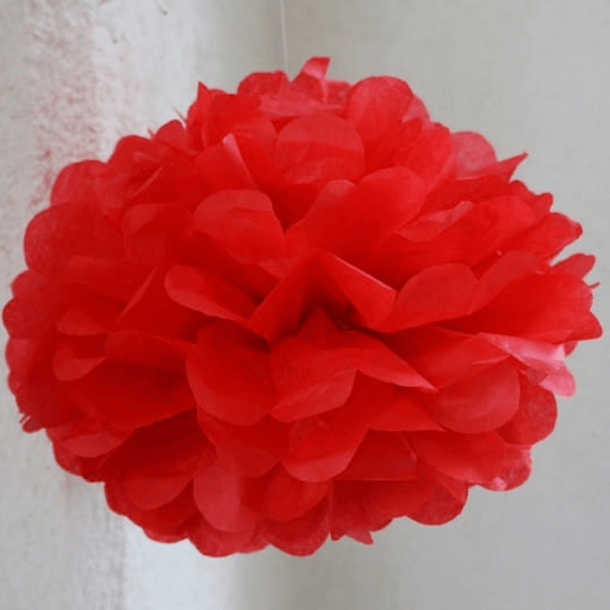 Puff Decor, 25 cm, Rød