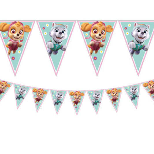 Paw Patrol Skye og Everest, Banner