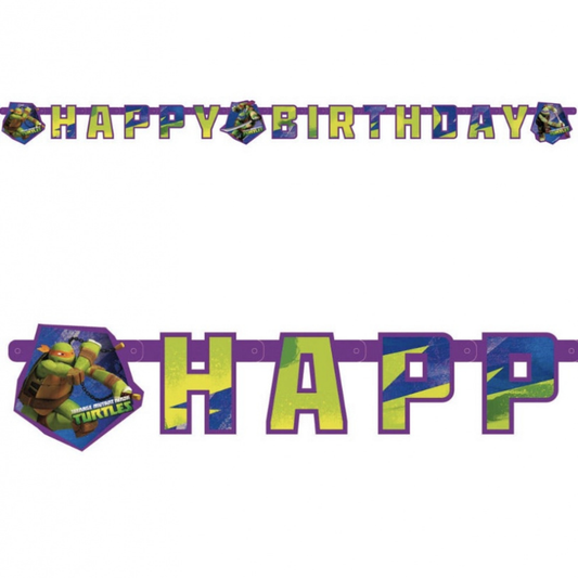 Ninja Turtles, Happy Birthday Banner