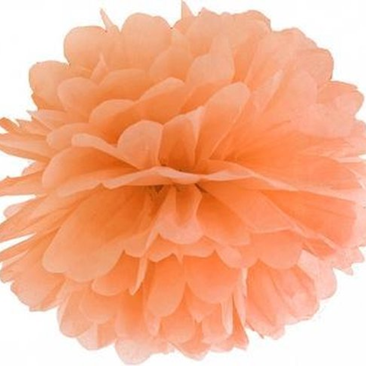 Puff Decor, 25 cm, Oransje