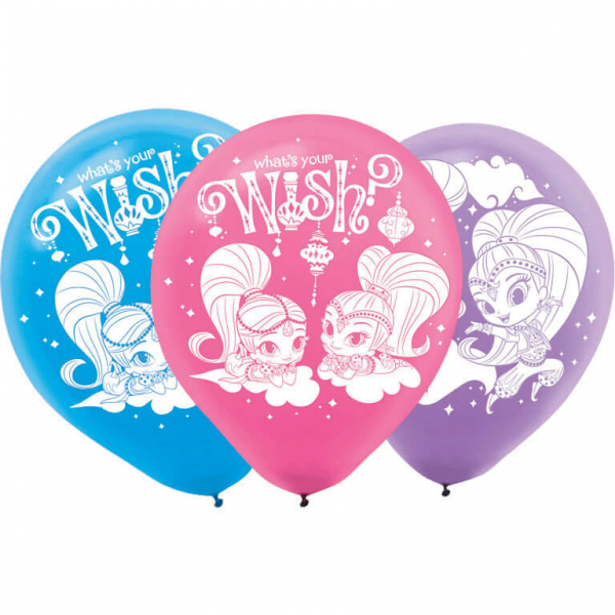 Shimmer and Shine, Ballonger, 6 stk