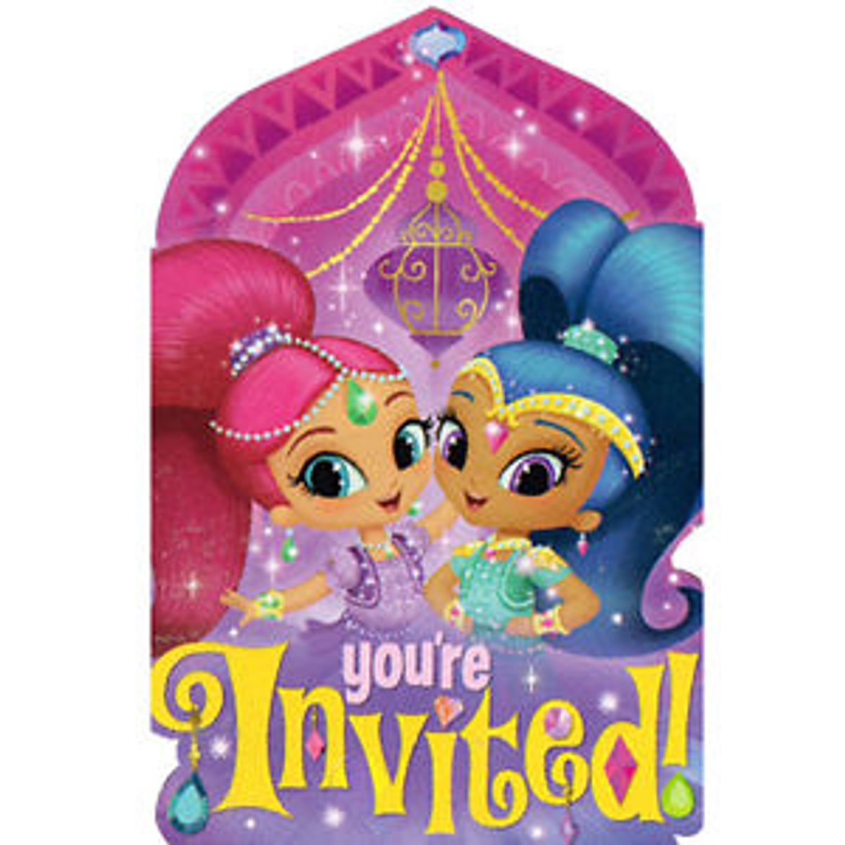 Shimmer & Shine Invitasjoner