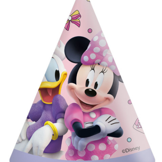 Minnie og Dolly Partyhatter, 6 stk