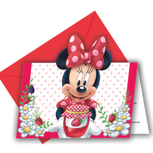 Minnie Invitasjoner, 6 stk