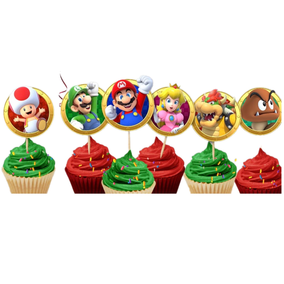 Super Mario, Toppers, 8 stk