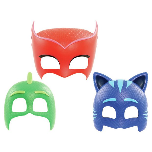 pj masks, 6 stk masker og 6 klistremerke ark