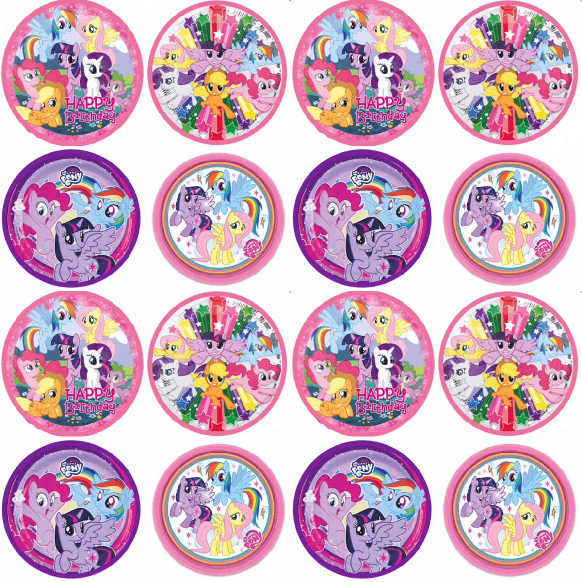 My little Pony, Cupcakebilder, 16stk