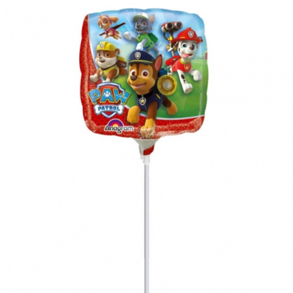 Paw Patrol, Standard Mini Folieballong, 23 cm