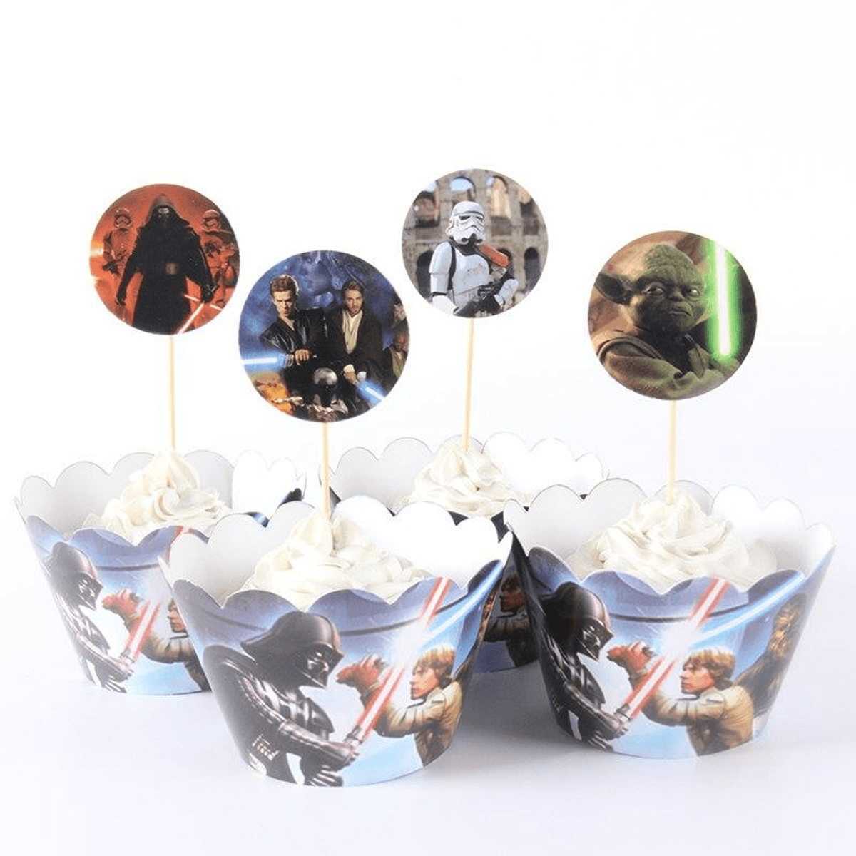 Star Wars Cupcaketoppers, 12 stk