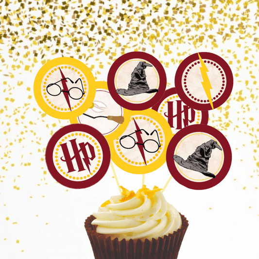 Harry Potter, Cupcaketoppers, 8 stk