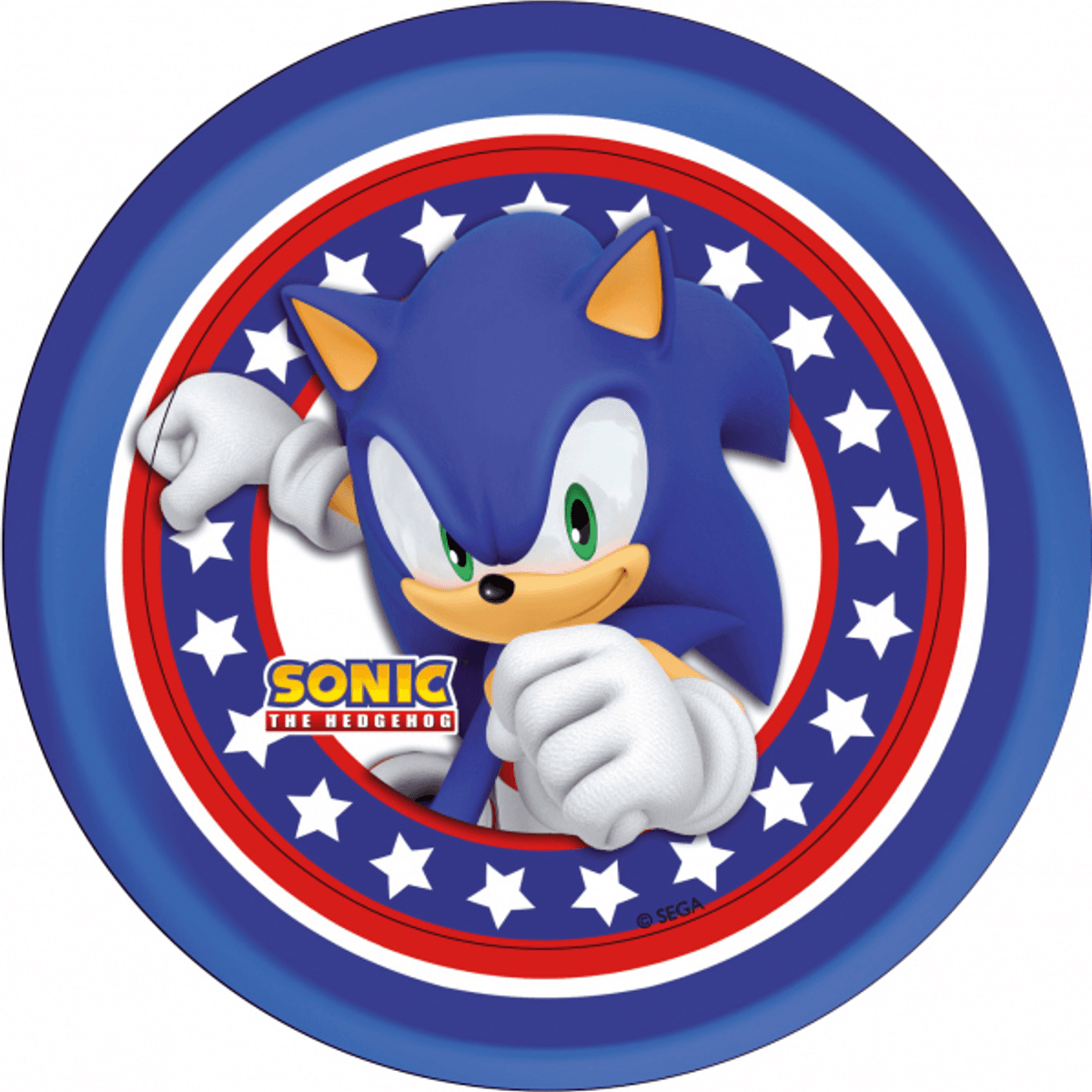 Sonic Kakebilde 3,Sukkerpapir, 20cm