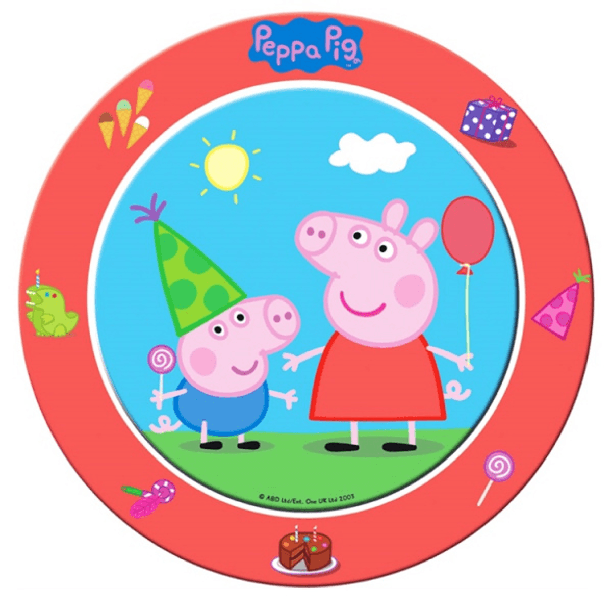 Peppa Gris, Kakebilde, 20 cm