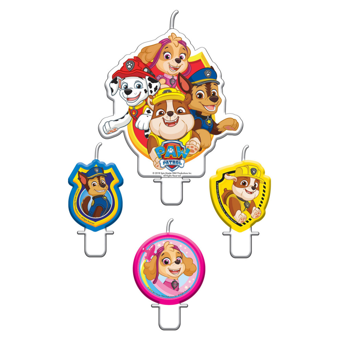 Paw Patrol Kakelys, 4 stk