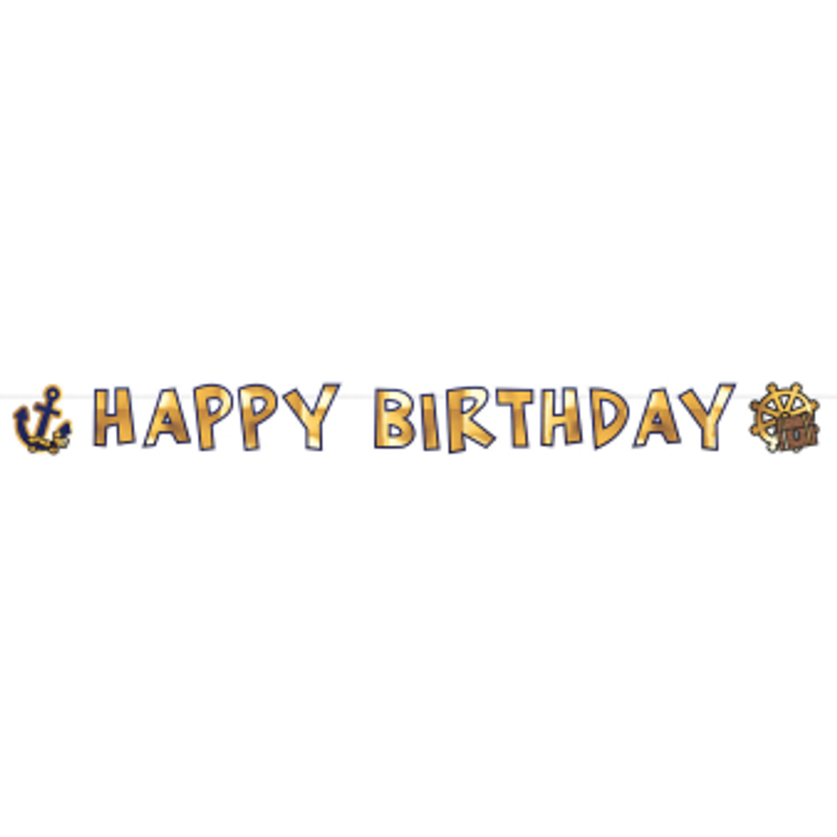 Skattejakt Happy Birthday Banner, 180cm