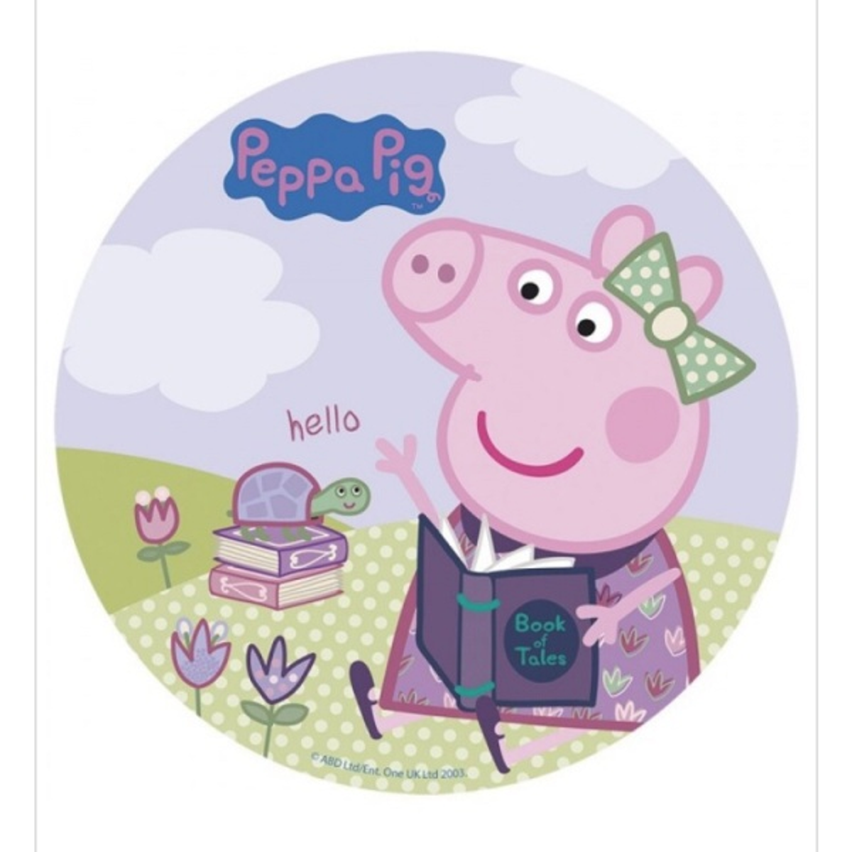 Peppa Gris Kakebilde 3, 20 cm