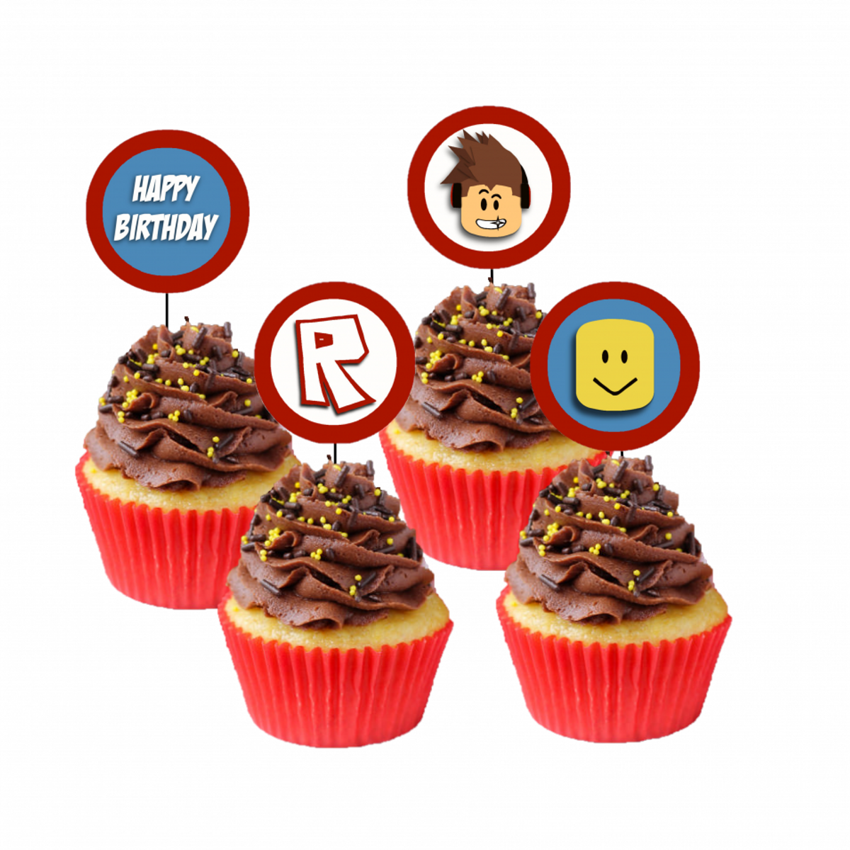 Roblox, Cupcaketoppers, 8 stk